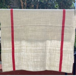 Vintage handmade French Linen Towel 25x32